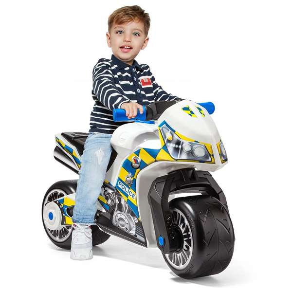 Molto Correpasillos Moto Policía Grande 73 cm Juguete Infantil Edad Mínima 18 Meses