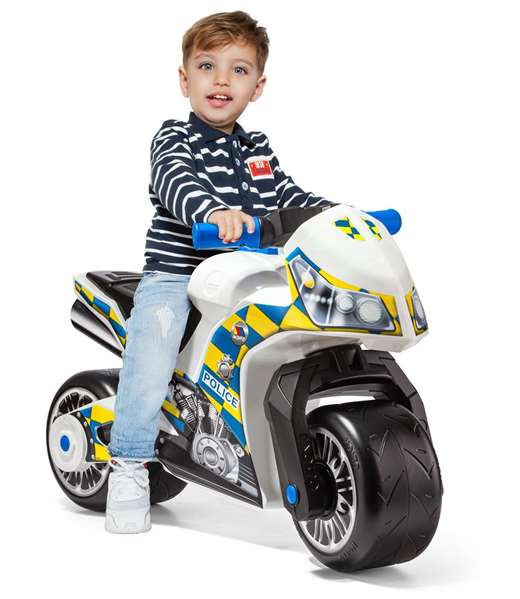 Molto Correpasillos Moto Policía Grande 73 cm Juguete Infantil Edad Mínima 18 Meses