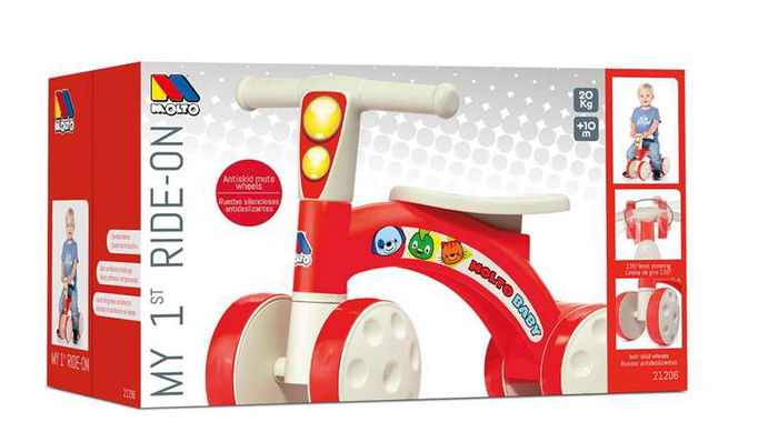 Molto Correpasillos Rojo con Ruedas de Goma 48x37x18 cm