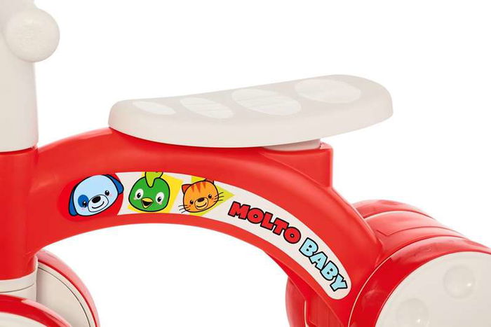 Molto Correpasillos Rojo con Ruedas de Goma 48x37x18 cm