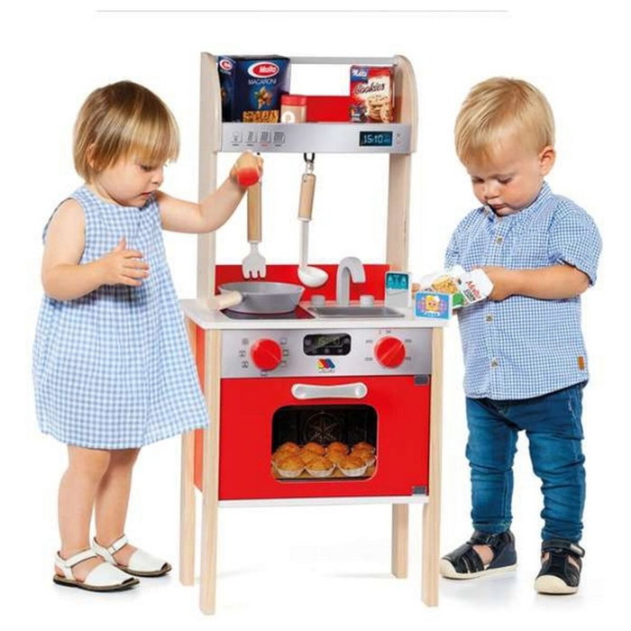Molto Mi primera cocina de madera con 10 accesorios 73x23,5x34 cm