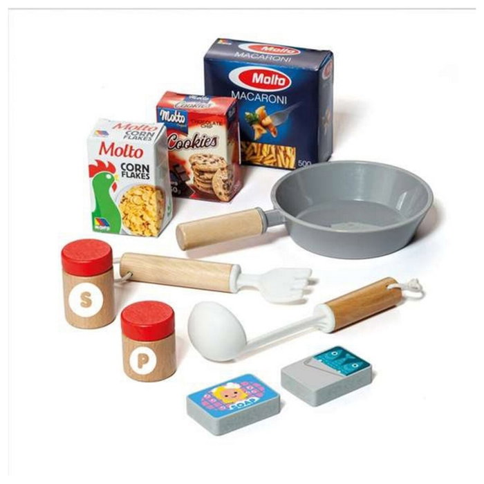 Molto Mi primera cocina de madera con 10 accesorios 73x23,5x34 cm