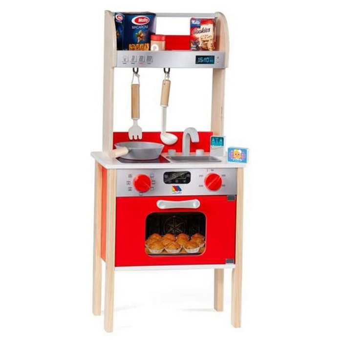 Molto Mi primera cocina de madera con 10 accesorios 73x23,5x34 cm