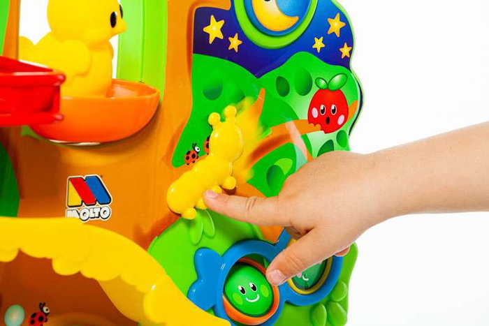Molto Árbol de Actividades con 10 Molto Blocks, Sonidos y Luces - Juego Educativo para Bebés 1+ Año de Plástico