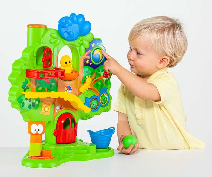 Molto Árbol de Actividades con 10 Molto Blocks, Sonidos y Luces - Juego Educativo para Bebés 1+ Año de Plástico