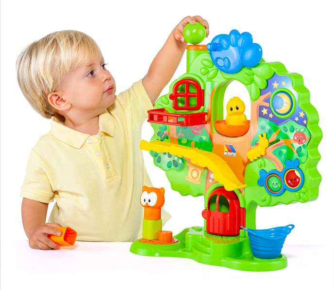 Molto Árbol de Actividades con 10 Molto Blocks, Sonidos y Luces - Juego Educativo para Bebés 1+ Año de Plástico