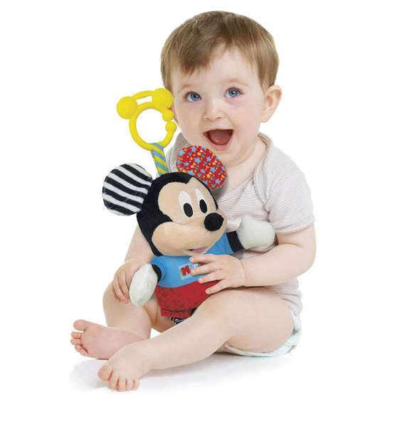 Clementoni Sonajero Mickey Peluche Texturas Con Mordedor 18x28x11 cm