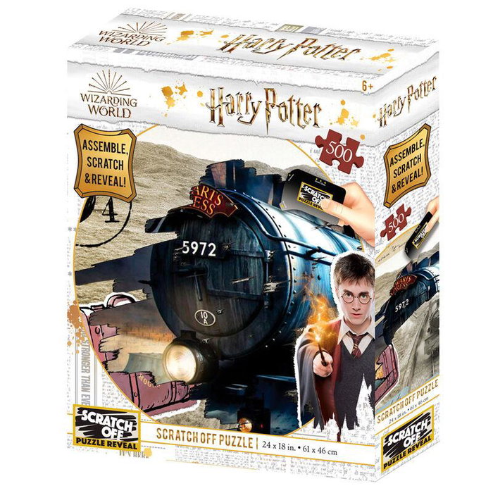 Puzzle para Rascar Harry Potter Hogwarts Express - Puzzle de 61 x 46 cm para Crear y Transformar Puzzle para Rascar Harry Potter Hogwarts Express - Puzzle de 61 x 46 cm para Crear y Transformar