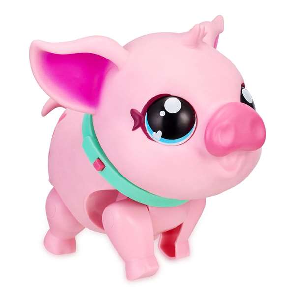 Famosa Cerdito Little Live Pets My Pet Pig Interactivo Come y Camina con 25 Sonidos y Accesorios, 30 cm