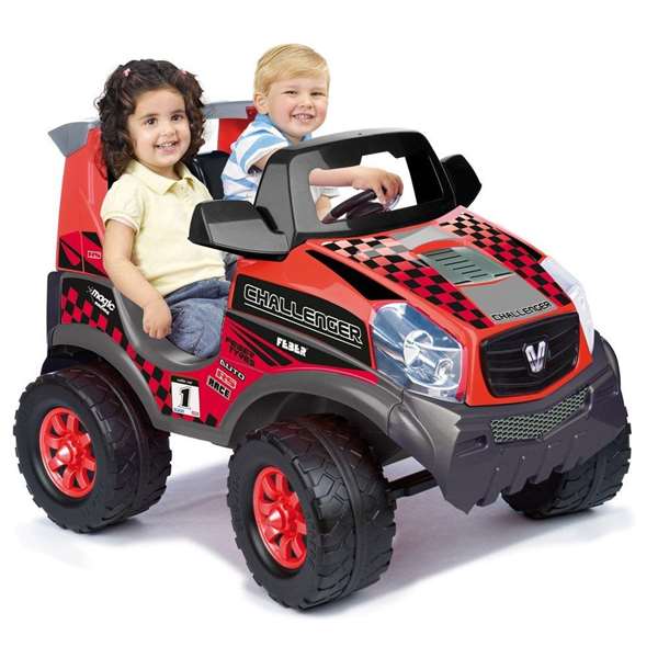 Feber Coche Challenger 12V Eléctrico para Niños 113x82x82 cm