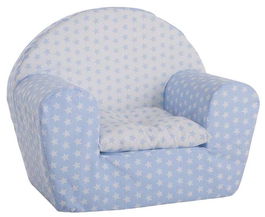 Creaciones Llopis Sillón Azul Estrellas con Cojín 44x34x53 cm