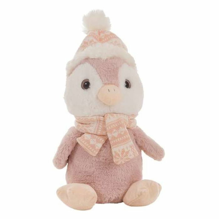 Creaciones Llopis Peluche Pingüino Gorrito Rosa 28 Cm