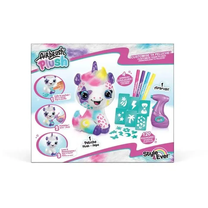 Canal Toys Mi unicornio de peluche para personalizar Style 4 ever Peluche Spray Art OFG 228