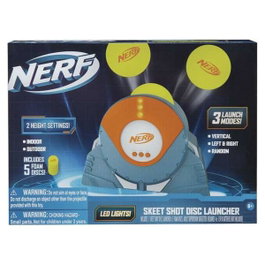 Toy Partner Tiro al plato Nerf con pantalla LCD y sonidos con 5 discos