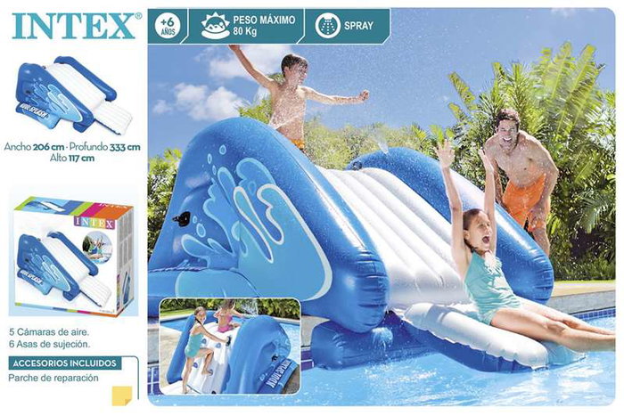 Intex Tobogán Hinchable 333x206x117 cm, Edad Recomendada +6 años