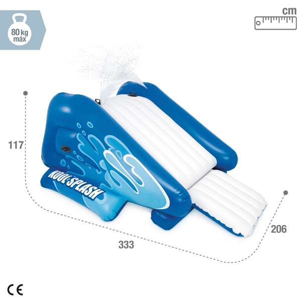 Intex Tobogán Hinchable 333x206x117 cm, Edad Recomendada +6 años