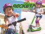 Chicos Patinete Eléctrico Plegable Junior E Scooter Rocket 4,5Kg Velocidad 6-8 Km/h Edad 6-12 Años Hasta 45 Kg