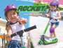 Chicos Patinete Eléctrico Plegable Junior E Scooter Rocket 4,5Kg Velocidad 6-8 Km/h Edad 6-12 Años Hasta 45 Kg