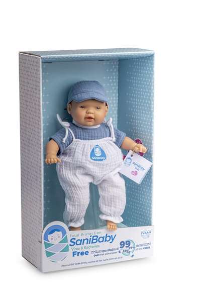 Muñeca sanibaby antibacterias azul 28 cm Muñeca sanibaby antibacterias azul 28 cm