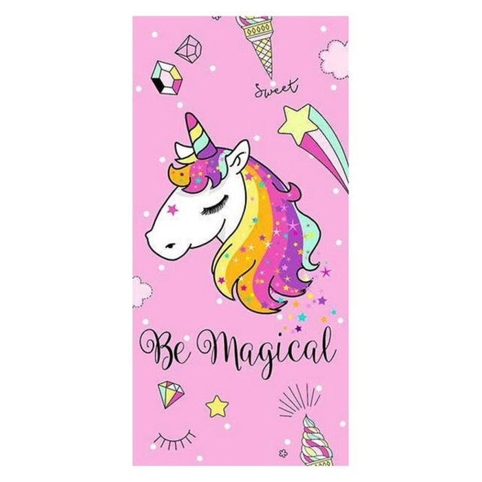 Secaneta Toalla Terciopelo Estampada Magical Malva 75x150 cm Multicolor