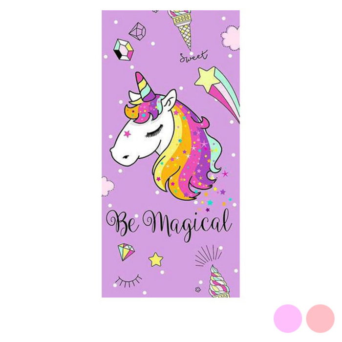 Secaneta Toalla Terciopelo Estampada Magical Malva 75x150 cm Multicolor