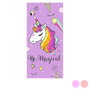 Secaneta Toalla Terciopelo Estampada Magical Malva 75x150 cm Multicolor