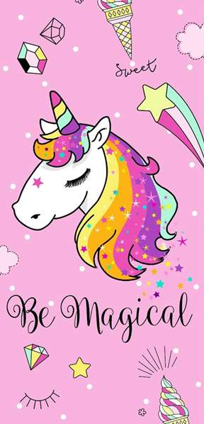 Secaneta Toalla Terciopelo Estampada Magical Malva Multicolor 75x150 cm