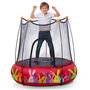 Ociotrends Trampolin con Red Hinchable 120 cm Diámetro x 35 cm Altura - Rojo