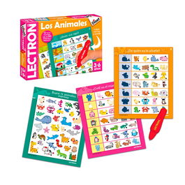 Diset Lapiz Los Animales R.63883 Lectron, El Lápiz Mágico que Indica la Respuesta Correcta con Luz y Sonido para Niños +3 Años