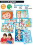 Educa Touch Junior - Juego El Cuerpo Humano, 8 Láminas de Actividades Educativas, para Niños de 2 a 6 Años, en Español
