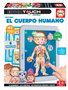 Educa Touch Junior - Juego El Cuerpo Humano, 8 Láminas de Actividades Educativas, para Niños de 2 a 6 Años, en Español