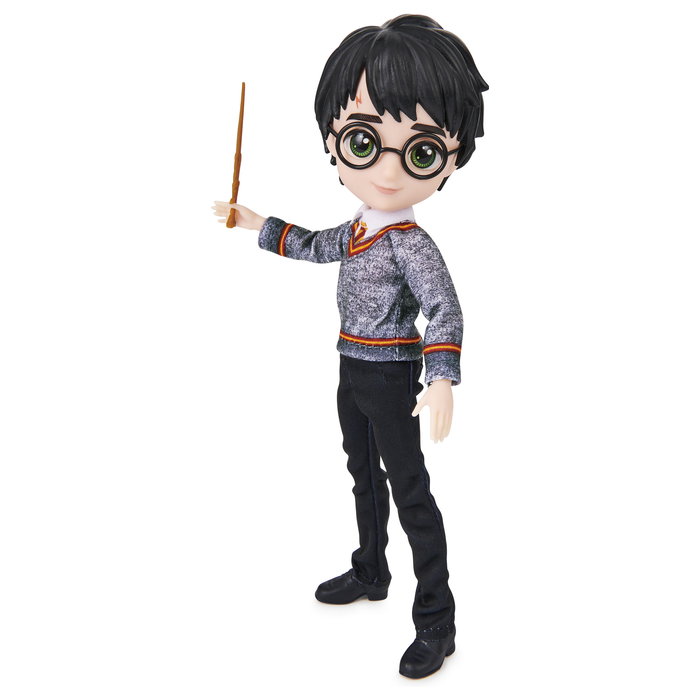 Spin Master Wizarding World Harry Potter - Figura Articulada de Harry Potter con Varita y Uniforme Hogwarts, 20.3 cm - 6061836