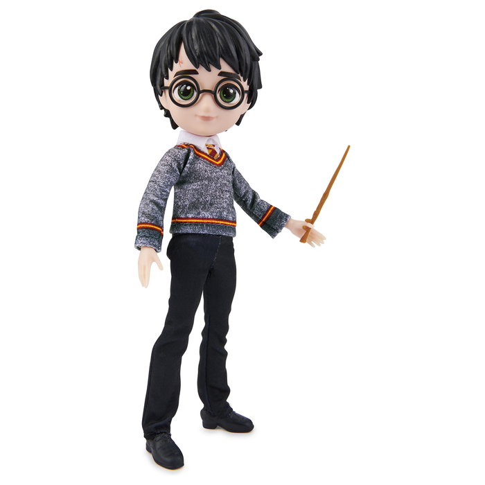 Spin Master Wizarding World Harry Potter - Figura Articulada de Harry Potter con Varita y Uniforme Hogwarts, 20.3 cm - 6061836