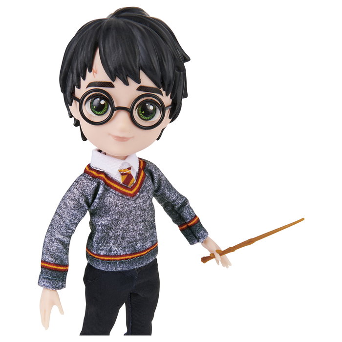 Spin Master Wizarding World Harry Potter - Figura Articulada de Harry Potter con Varita y Uniforme Hogwarts, 20.3 cm - 6061836