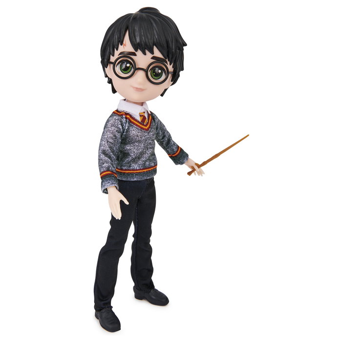 Spin Master Wizarding World Harry Potter - Figura Articulada de Harry Potter con Varita y Uniforme Hogwarts, 20.3 cm - 6061836