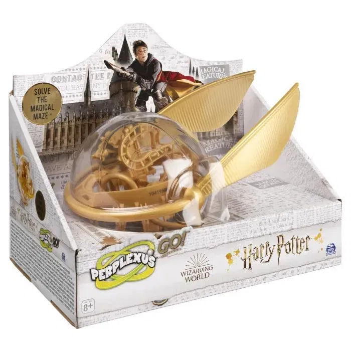 Spin Master Perplexus Harry Potter Snitch Dorada Rompecabezas 3D Juego de Habilidad 30 Obstáculos Spin Master Perplexus Harry Potter Snitch Dorada Rompecabezas 3D Juego de Habilidad 30 Obstáculos