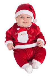 Creaciones Llopis Disfraz Bebe Baby Noel Ho-Ho Talla 0 a 6 Meses
