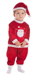 Creaciones Llopis Disfraz Bebe Baby Noel Ho-Ho Multicolor talla 0 a 12 Meses
