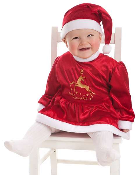 Creaciones Llopis Disfraz Bebe Mami Noel Reni Talla 6 Meses Creaciones Llopis Disfraz Bebe Mami Noel Reni Talla 6 Meses