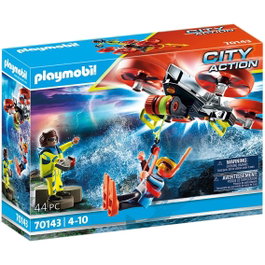 Playmobil Rescate marítimo: buzo con dron rescate