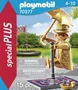 Playmobil artista callejero con disfraz dorado