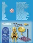 Playmobil artista callejero con disfraz dorado