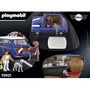 Playmobil Mini Cooper - Set de Coche de Juguete con 4 Figuras, Policía y Accesorios - Escena Londres años 70, Juguete de Colección (18.5 x 10 x 8 cm)