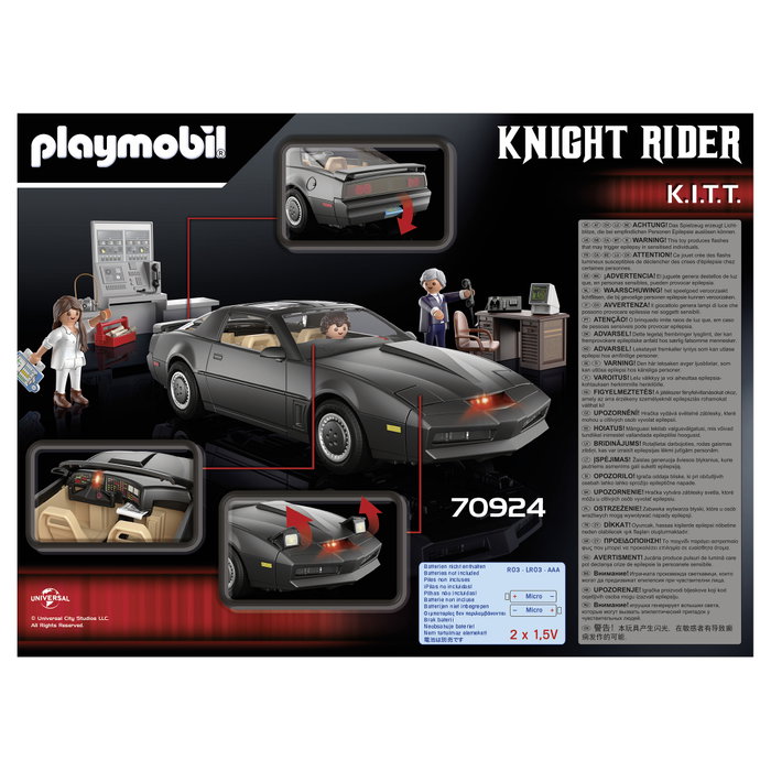 Playmobil 70924 Knight Rider K.I.T.T. Vehículo Multicolor 5+ años 265 piezas Playmobil 70924 Knight Rider K.I.T.T. Vehículo Multicolor 5+ años 265 piezas