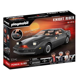 Playmobil Coche Fantástico 70924 Knight Rider K.I.T.T. con Figuras y Funciones Electrónicas