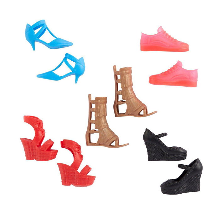Mattel Barbie Pack de 5 Pares de Zapatos HBV30 Mattel Barbie Pack de 5 Pares de Zapatos HBV30