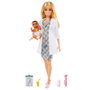 Barbie Muñeca Pediatra GVK03 con Bebé y Accesorios