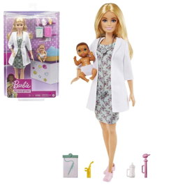 Barbie Muñeca Pediatra GVK03 con Bebé y Accesorios