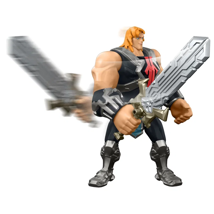 Mattel Figura He-Man Masters of the Universe, Figura de Acción PVC 14 cm con Espada de Poder, Serie Netflix