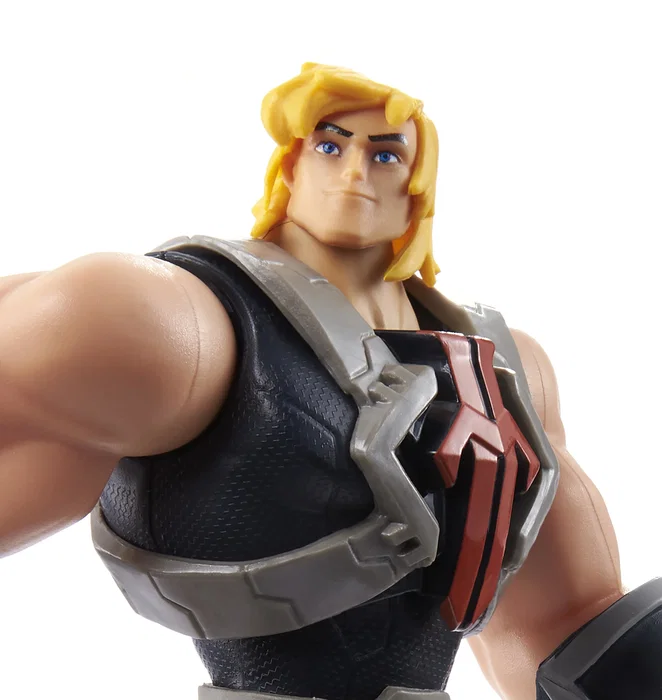 Mattel Figura He-Man Masters of the Universe, Figura de Acción PVC 14 cm con Espada de Poder, Serie Netflix